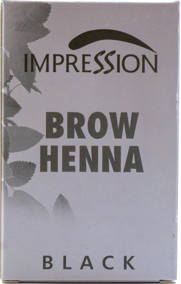 Impression Henna Wenkbrauwverf | Zwart | Black | Noir | Brow Henna | Goed Voor Meer Dan 20 Behandelingen - Afbeelding 6