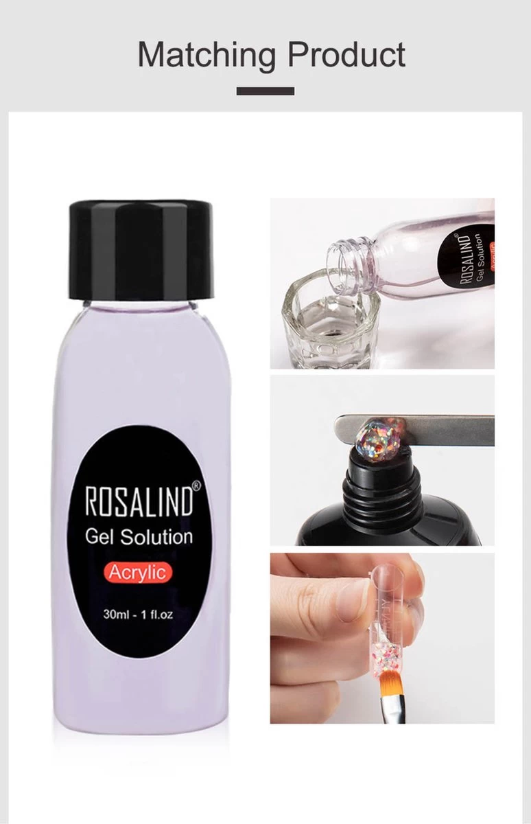 Polygel- Polygel Kit- Polygel Nagels- Polygel Kleuren- 30ML - Polygel Set- 3 Kleuren Polygel - Gel Solution - Nale File 2 - Nail Brush 1 - 12 PCS Tips 1 - Decoration - Nagellamp - Base Gel - Top Coat 1 - Afbeelding 12