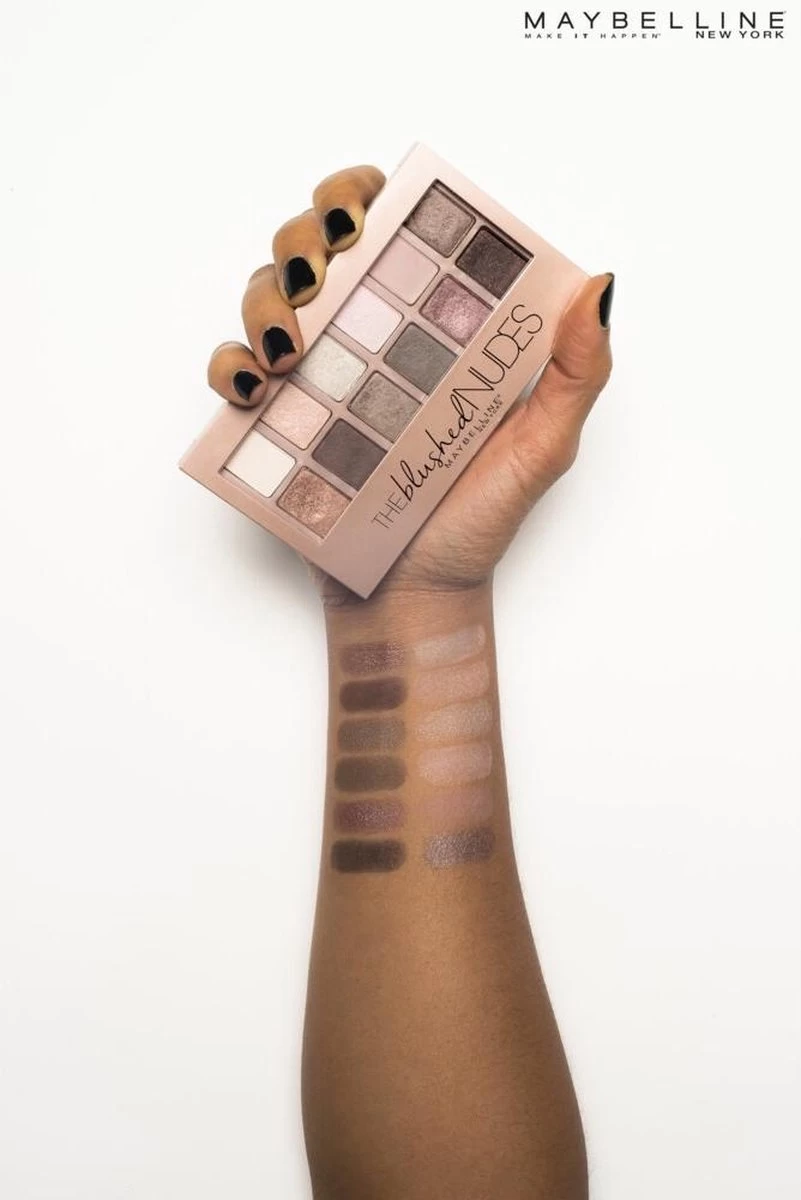 Maybelline The Blushed Nudes OogschaduwPalette - 12 Roze Nude Tinten - Afbeelding 4