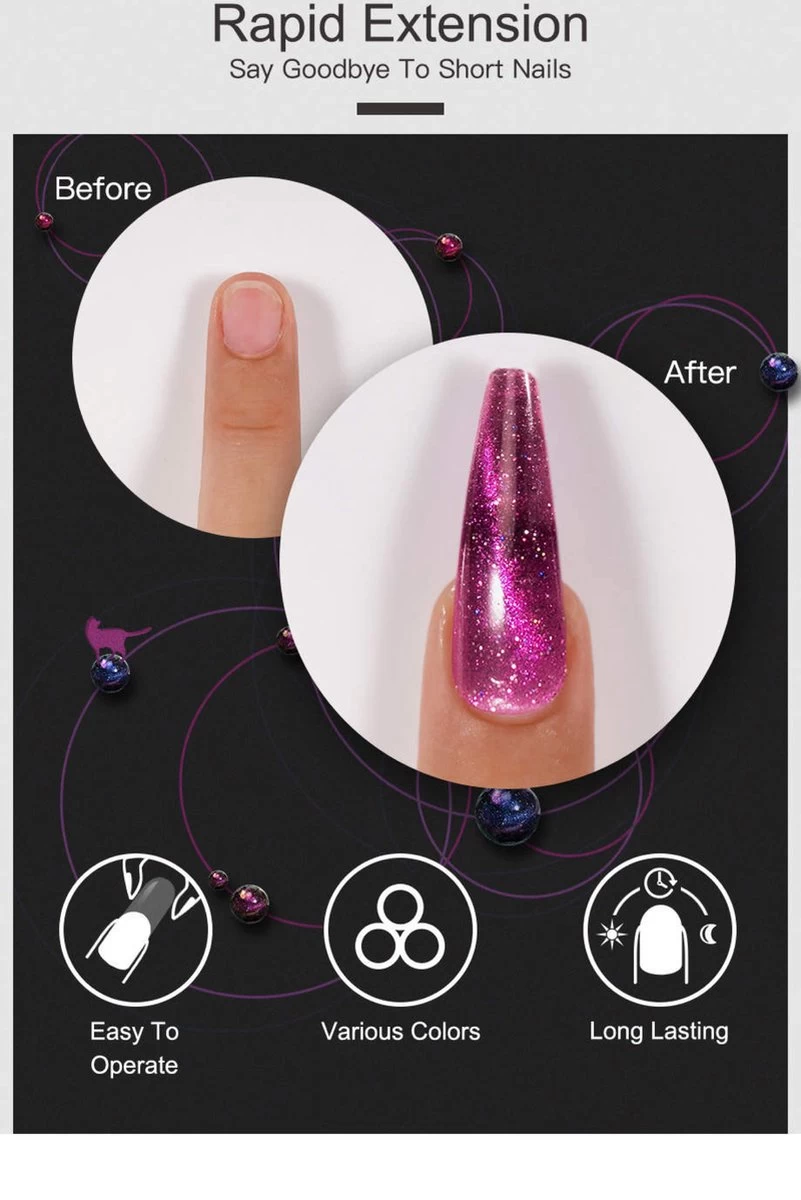 Polygel- Polygel Kit- Polygel Nagels- Polygel Kleuren- 30ML - Polygel Set- 3 Kleuren Polygel - Gel Solution - Nale File 2 - Nail Brush 1 - 12 PCS Tips 1 - Decoration - Nagellamp - Base Gel - Top Coat 1 - Afbeelding 10