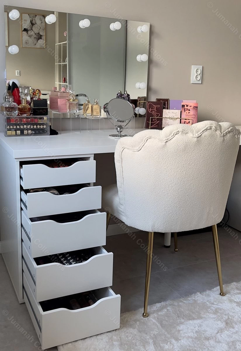 Jumanah® Collections "Sorted" Large Foundation Tray - Make Up Organizer - Ladeverdeler - Lade Organizer - Transparant - Acryl - Kunststof - Ikea Alex 5 Ladeblok - Afbeelding 3