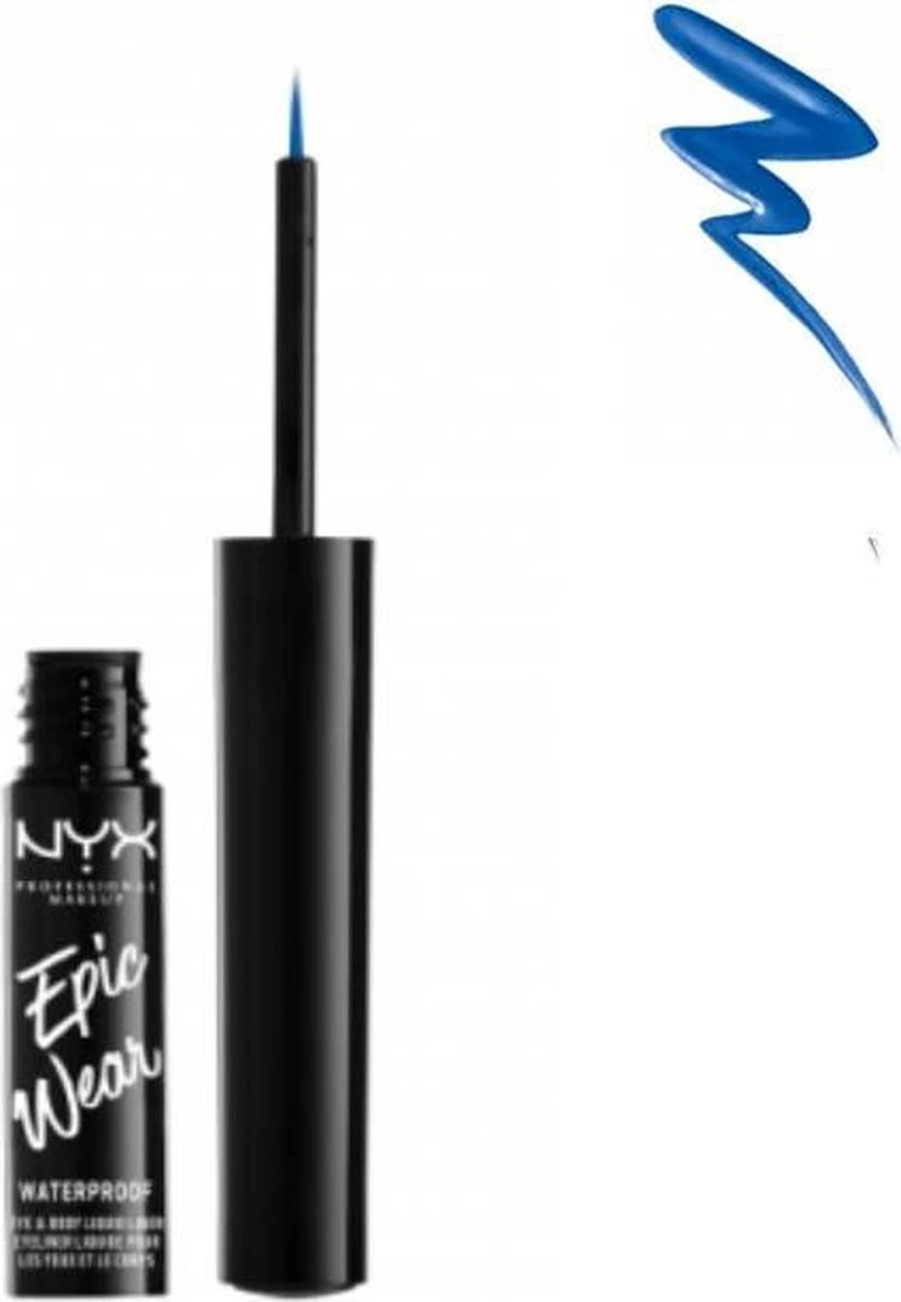 NYX Professional Makeup Epic Wear Liquid Eyeliner - Sapphire EWSPLL05 - 3,5 Ml - Afbeelding 4