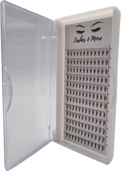 Lashes & More - Nepwimpers - 10D 11mm 0.05 D Krul - Pre-Made Volume Fans – Russian Volume – Pre-Made Fans- Wimperextensions – Wimper Extensions - Verkrijgbaar In Lengte 9mm Tot 15mm