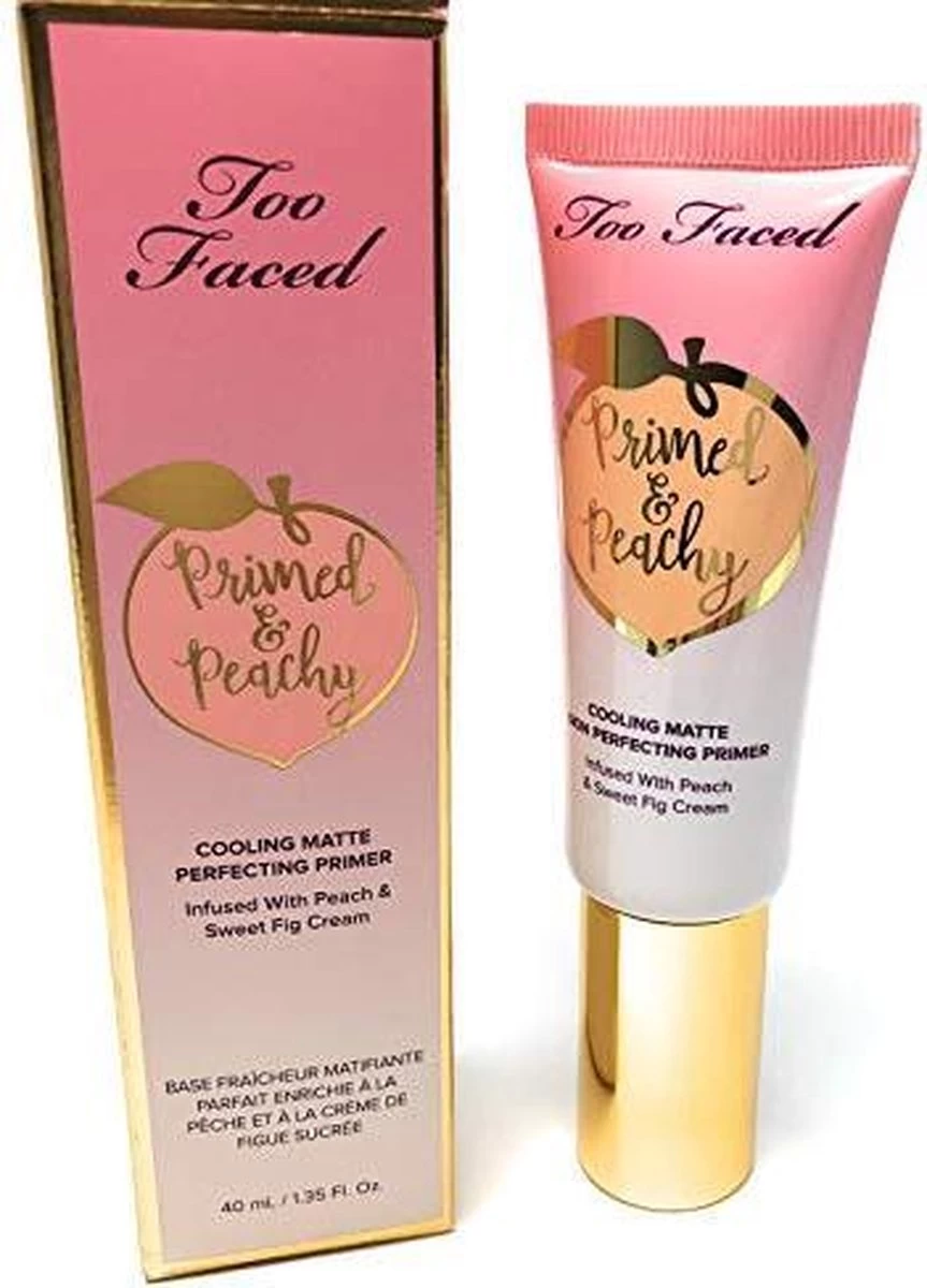 Too Faced Primed & Peachy Cooling Matte Perfecting Primer - 40 Ml - Matte Primer/make-up Basis - Afbeelding 2
