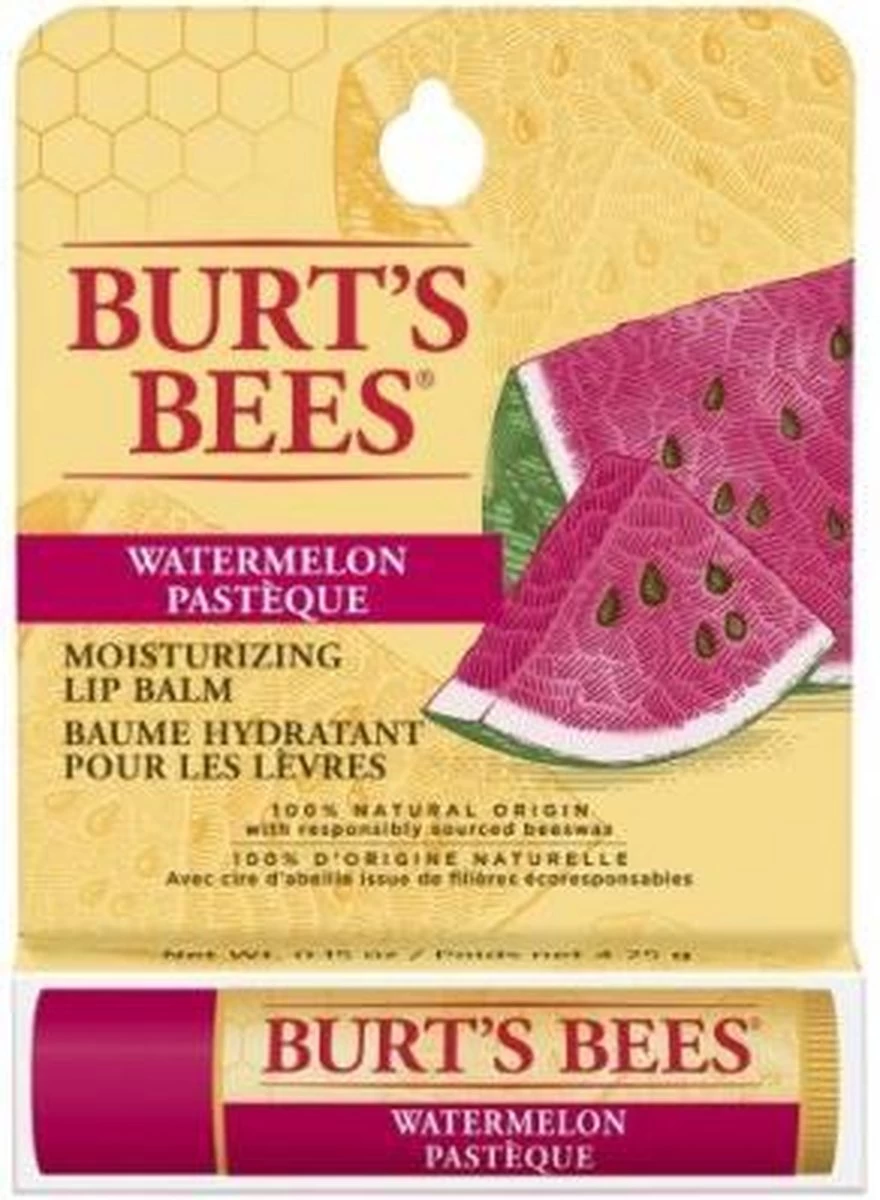 Burt's Bees Burts Bees Lippenbalsem Watermeloen 4,25 Gr - Afbeelding 3