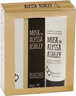 Alyssa Ashley Musk EDT 25 Ml + Hand & Body Lotion 100 Ml - Geschenkset