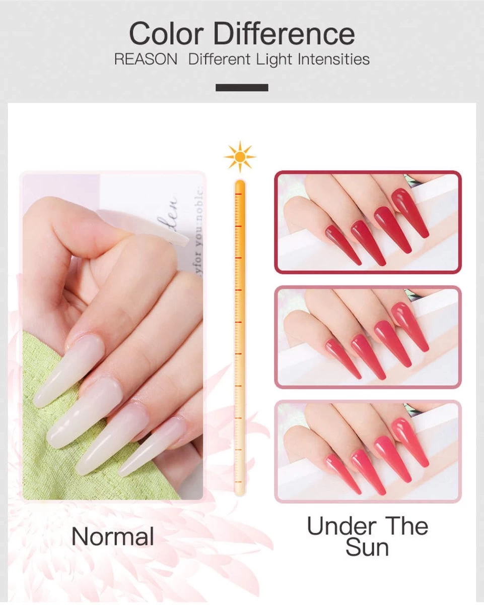 Polygel- Polygel Kit- Polygel Nagels- Polygel Kleuren- 30ML - Polygel Set- 3 Kleuren Polygel - Gel Solution - Nale File 2 - Nail Brush 1 - 12 PCS Tips 1 - Decoration - Nagellamp - Base Gel - Top Coat 1 - Afbeelding 9