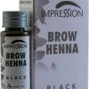 Impression Henna Wenkbrauwverf | Zwart | Black | Noir | Brow Henna | Goed Voor Meer Dan 20 Behandelingen