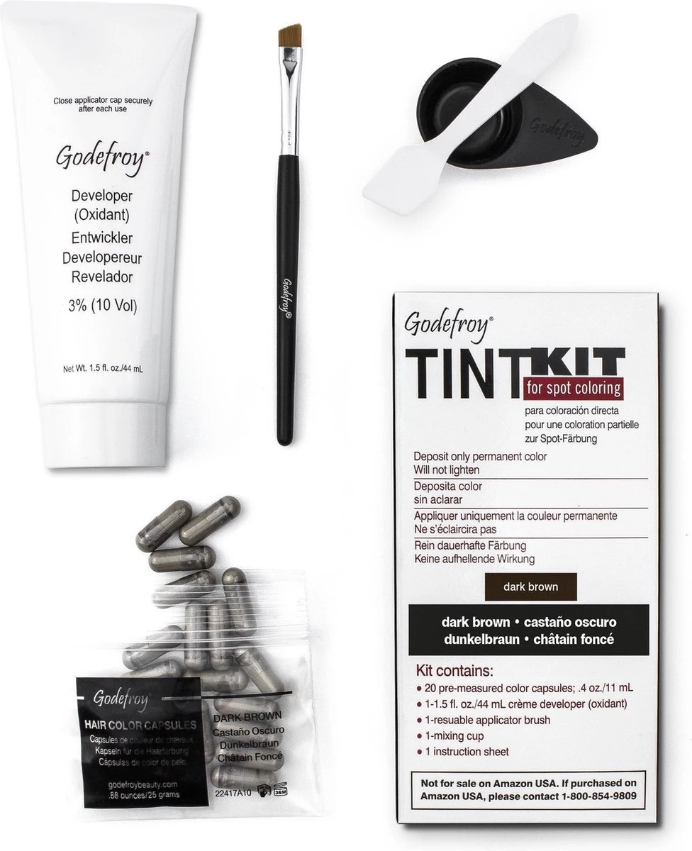 Godefroy Professional Wenkbrauwverf Dark Brown (20 Toepassingen)