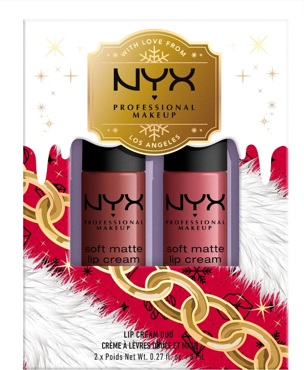 NYX Professional Makeup - Holidays 2022 Mrs Claus - Soft Matte Lip Cream Duo 02 - Roze