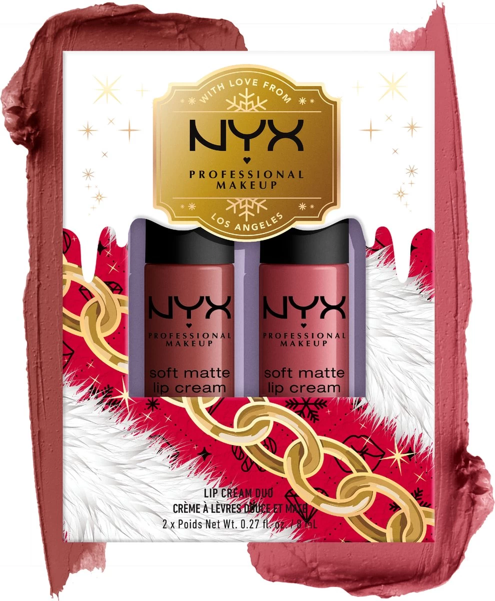 NYX Professional Makeup - Holidays 2022 Mrs Claus - Soft Matte Lip Cream Duo 02 - Roze - Afbeelding 4